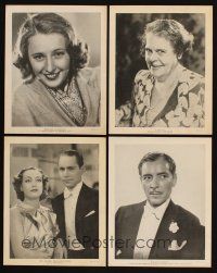 4r203 LOT OF 4 8x10 FAN PHOTOS '30s Joan Crawford, Franchot Tone, Stanwyck, Dressler, Colman!