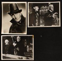 4r204 LOT OF 3 PETER CUSHING STILLS '60s cool images of the star, including vampire killing!