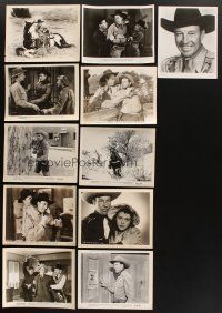 4r182 LOT OF 11 WILD BILL ELLIOTT 8X10 STILLS '40s-50s great images of the cowboy star!