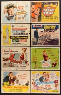 4r055 LOT OF 8 TITLE LOBBY CARDS '50s Some Came Running, Bad Day at Black Rock & more!