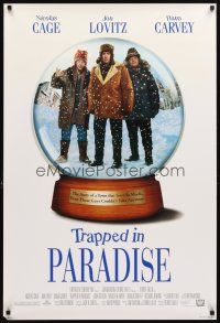 4r337 LOT OF 20 UNFOLDED TRAPPED IN PARADISE ONE-SHEETS '94 Nicolas Cage, Jon Lovitz, Dana Carvey