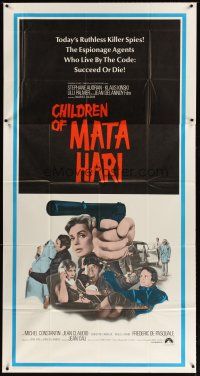 4s601 CHILDREN OF MATA HARI int'l 3sh '70 ruthless killer spies who live by the code succeed or die