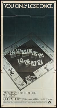 4s603 CHILD'S PLAY int'l 3sh '73 directed by Sidney Lumet, cool board game image!