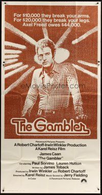 4s650 GAMBLER int'l 3sh '74 James Caan is a degenerate gambler who owes the mob $44,000!