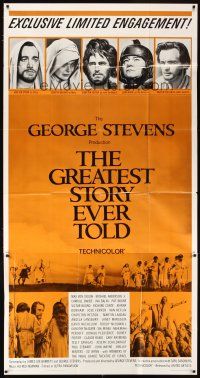 4s662 GREATEST STORY EVER TOLD limited engagement 3sh '65 George Stevens, Max von Sydow as Jesus!