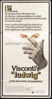 4s705 LUDWIG 3sh '73 Luchino Visconti, artwork of Helmut Berger as the Mad King of Bavaria!