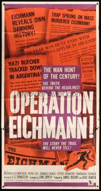 4s749 OPERATION EICHMANN 3sh '61 World War II, the man hunt of the century for the Nazi butcher!