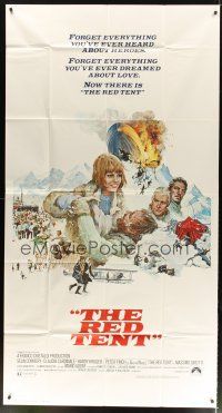 4s772 RED TENT 3sh '71 art of Sean Connery & Claudia Cardinale by Howard Terpning!