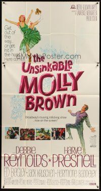 4s850 UNSINKABLE MOLLY BROWN 3sh '64 Debbie Reynolds, get out of the way or hit in the heart!