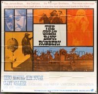 4s257 GREAT BANK ROBBERY int'l 6sh '69 cool montage of Zero Mostel, Kim Novak & top cast!