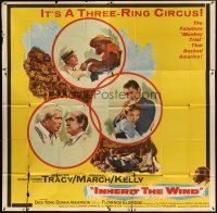 4s263 INHERIT THE WIND 6sh '60 Spencer Tracy, Fredric March, Gene Kelly, it's a three-ring circus!