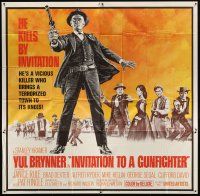 4s264 INVITATION TO A GUNFIGHTER 6sh '64 vicious killer Yul Brynner brings a town to its knees!