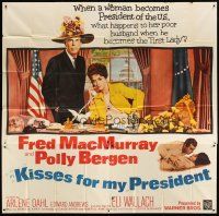 4s266 KISSES FOR MY PRESIDENT 6sh '64 Fred MacMurray, Polly Bergen, is America prepared!
