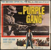 4s288 PURPLE GANG 6sh '59 Robert Blake, Barry Sullivan, they matched Al Capone crime for crime!