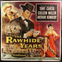 4s289 RAWHIDE YEARS 6sh '55 poker playing Tony Curtis + sexy Colleen Miller & Arthur Kennedy!