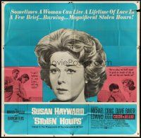 4s302 STOLEN HOURS 6sh '63 Susan Hayward, they say she uses men like pep-up pills!