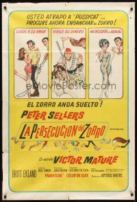 4s115 AFTER THE FOX Argentinean '66 De Sica's Caccia alla Volpe, Peter Sellers, Frazetta art!