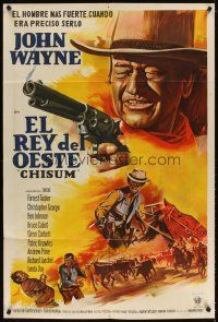 4s134 CHISUM Argentinean '70 The Legend big John Wayne, cool completely different artwork!