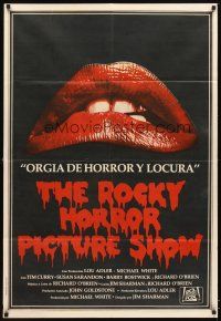 4s194 ROCKY HORROR PICTURE SHOW Argentinean '75 close up lips image, different set of jaws!