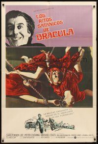 4s199 SATANIC RITES OF DRACULA Argentinean '73 Chris Lee as Count Dracula & his Vampire Brides!