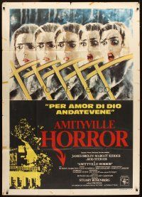 4s325 AMITYVILLE HORROR Italian 1p '80 AIP, cool completely different artwork!