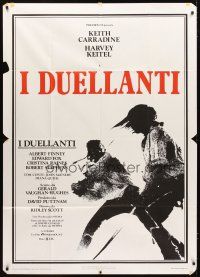4s374 DUELLISTS Italian 1p '77 Ridley Scott, Keith Carradine, Harvey Keitel, cool fencing image!