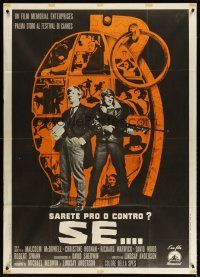 4s411 IF Italian 1p '69 Malcolm McDowell, directed by Lindsay Anderson, different grenade image!