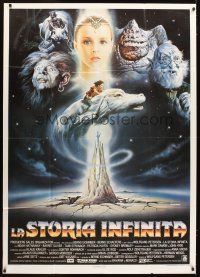 4s447 NEVERENDING STORY Italian 1p '84 Wolfgang Petersen, great different fantasy art by Casaro!