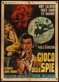 4s452 OUR MEN IN BAGHDAD Italian 1p '66 Paolo Bianchini's Il gioco delle spie, spy Rory Calhoun!