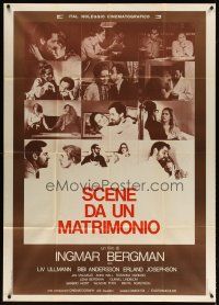4s480 SCENES FROM A MARRIAGE Italian 1p '75 Ingmar Bergman, Liv Ullmann, Bibi Andersson