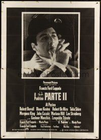 4s053 GODFATHER PART II Italian 2p '75 Al Pacino in Francis Ford Coppola classic crime sequel!