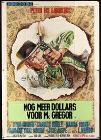 4s072 MORE DOLLARS FOR THE MACGREGORS Italian 2p '70 cool different spaghetti western art!