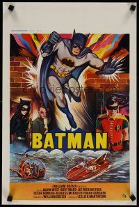 4t278 BATMAN EngBelgian R70s DC Comics, great image of Adam West & Burt Ward w/villains!