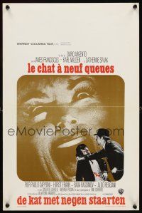 4t285 CAT O' NINE TAILS Belgian '71 Dario Argento's Il Gatto a Nove Code, different horror art!