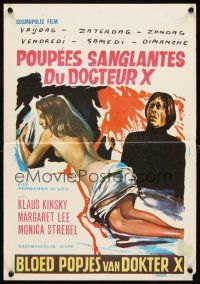 4t287 COLD-BLOODED BEAST Belgian '71 Klaus Kinski, slashing massacure, Slaughter Hotel!