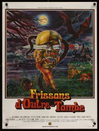 4t422 FROM BEYOND THE GRAVE French 23x32 '73 cool different horror art of dagger through skull!