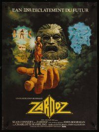 4t425 ZARDOZ French 23x32 '74 fantasy art of Sean Connery, directed by John Boorman!