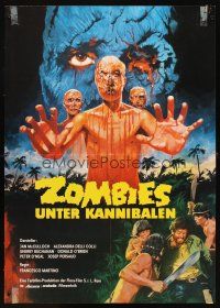 4t218 DOCTOR BUTCHER M.D. German '81 Marino Girolami's Zombi Holocaust, wild different horror art!