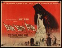 4t024 BURN WITCH BURN 1/2sh '62 undead demons of Hell arise to terrorize the world!