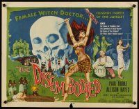 4t032 DISEMBODIED 1/2sh '57 artwork of super sexy female voodoo witch doctor Allison Hayes!