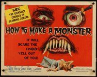 4t047 HOW TO MAKE A MONSTER 1/2sh '58 ghastly ghouls, it will scare the living yell out of you!