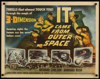 4t054 IT CAME FROM OUTER SPACE style A 1/2sh '53 Jack Arnold classic 3-D sci-fi, cool artwork!