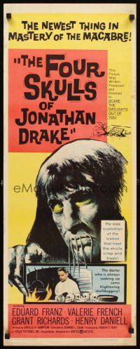 4t102 FOUR SKULLS OF JONATHAN DRAKE insert '59 creepy custodian who kept them crisp & fresh!