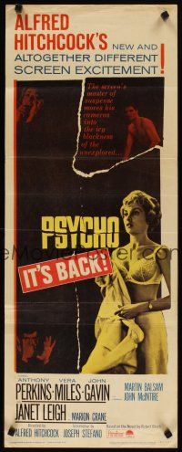 4t126 PSYCHO insert R65 sexy half-dressed Janet Leigh, Anthony Perkins, Alfred Hitchcock