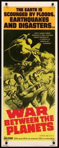 4t135 WAR BETWEEN THE PLANETS insert '71 the Earth is scourged by floods, earthquakes & disasters!