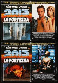 4t246 FORTRESS set of 6 Italian photobustas '93 Chistopher Lambert, Kurtwood Smith, Loryn Locklin1