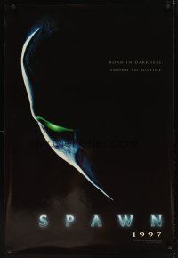 4t187 SPAWN teaser 1sh '97 from Todd McFarlane comic book, born in darkness & sworn to justice!