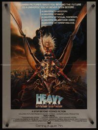 4t004 HEAVY METAL advance special 18x25 '81 classic musical animation, Chris Achilleos fantasy art