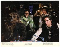 4w300 RETURN OF THE JEDI color 11x14 still #3 '83 Luke, Leia, Han Solo, Chewbacca & C-3PO in ship!