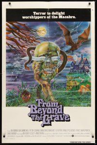 4w602 FROM BEYOND THE GRAVE int'l 1sh '73 cool different horror art of dagger through skull!